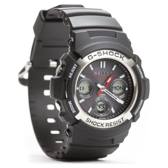 Casio Men's G-Shock Solar-Atomic Analog-Digital Watch, Black