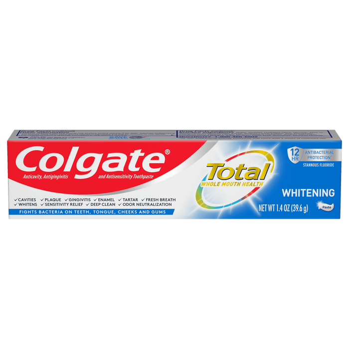 Colgate Total Whitening Toothpaste; Mint; Travel Size; 1.4 oz