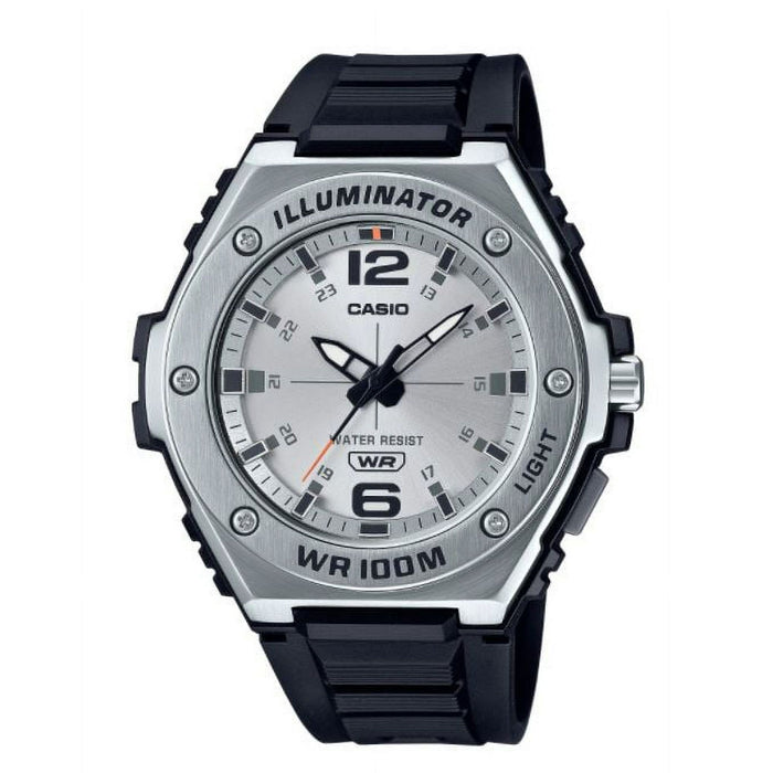 Casio Men's Metal Bezel Analog Watch MWA100H-7AV