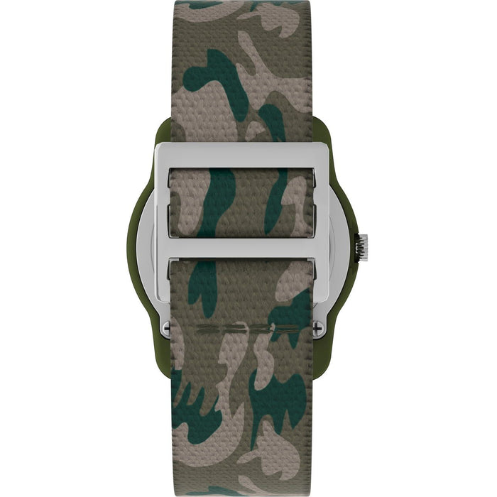 TIMEX TIME MACHINES? Kids' Green/Camo 29mm Analog Watch, Elastic Fabric Strap