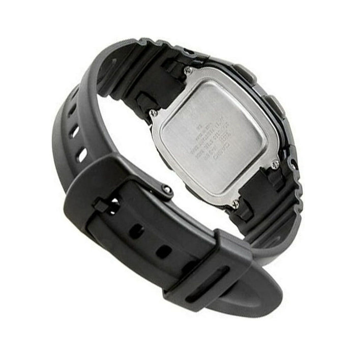 Casio Men's Black and Silver Sport Digital Watch with Resin Strap W96H-1AV