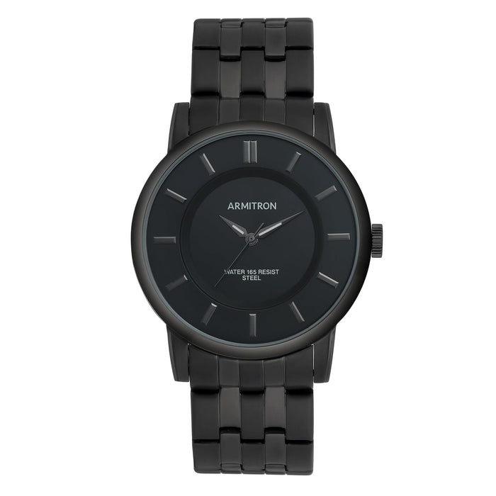 Armitron Men's Black IP Plated Stainless Steel Watch