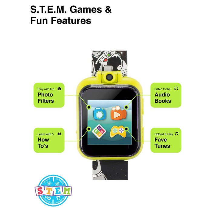 iTech Junior Children's Boys Headphones & Smartwatch Set - Green Mission Control