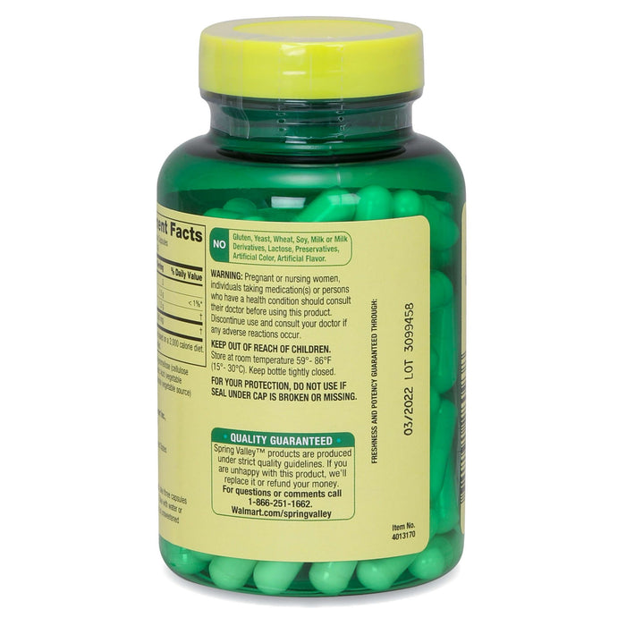 Spring Valley D-Mannose 500 mg Veg Capsules; 120 Count