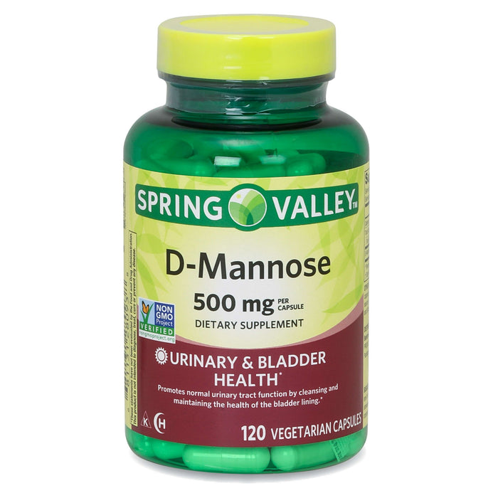 Spring Valley D-Mannose 500 mg Veg Capsules; 120 Count