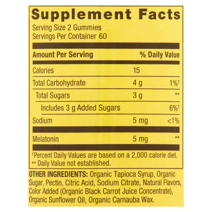 Spring Valley Vegetarian Melatonin Gummies; 5 mg; 120 Count