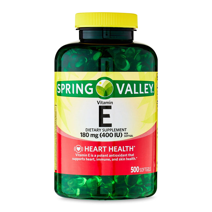 Spring Valley Vitamin E Dietary Supplement; 180 mg; 500 Count