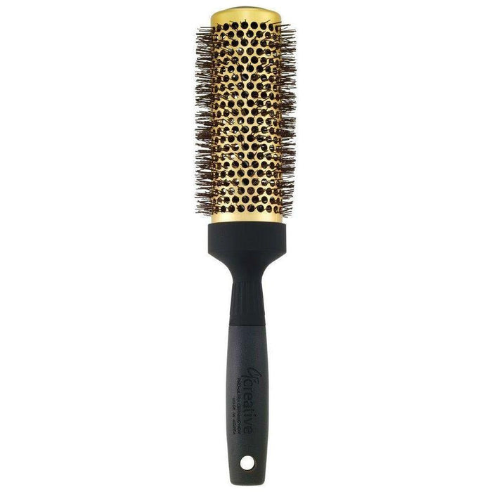 Gold Nano Ceramic Hair Brush with 6 Inch XL Barrel