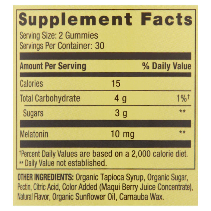 Spring Valley Vegetarian Melatonin Gummies; 10 mg; 60 Count