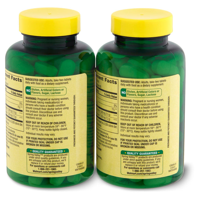 Spring Valley Triple Strength Glucosamine Chondroitin Supplement Twin Pack; 80 Count