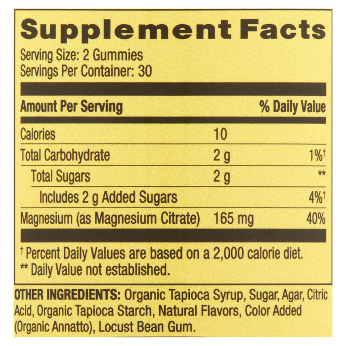 Spring Valley Magnesium Vegetarian Gummies; 165 mg; 60 Count