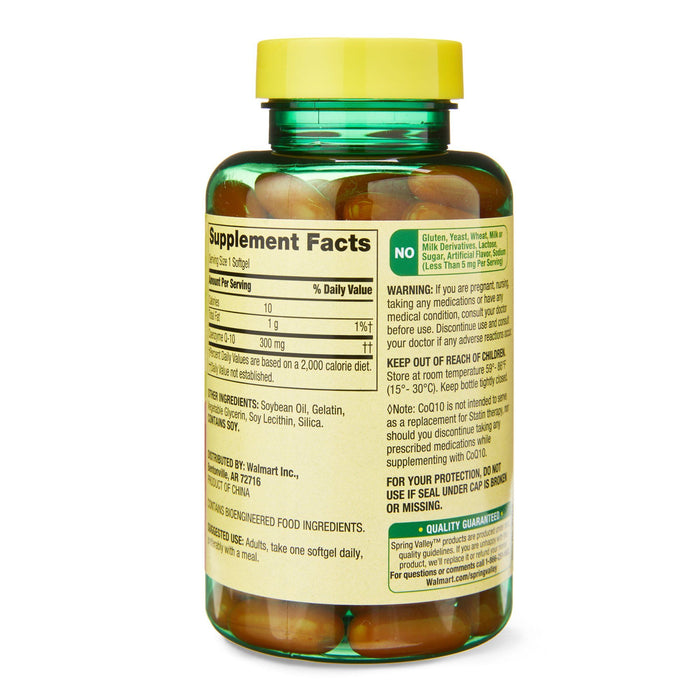 Spring Valley Rapid-Release CoQ10 Softgels; 300 mg; 60 Count