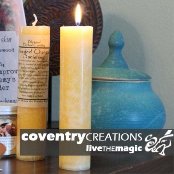 COVENTRY CREATIONS Blessed Herbal - Need Change/Banishing Candle