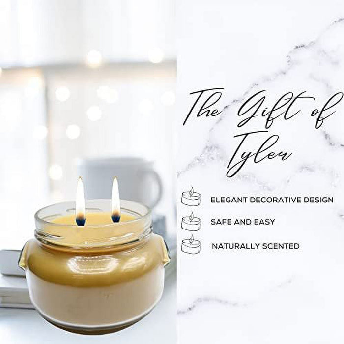 Tyler Candle Company Icon Jar Candle - Luxurious Scented Candle with Essential Oils - Long Burning Candles 110-120 Hours - Large Candle 22 oz with Worldwide Nutrition Multi Purpose Key Chain