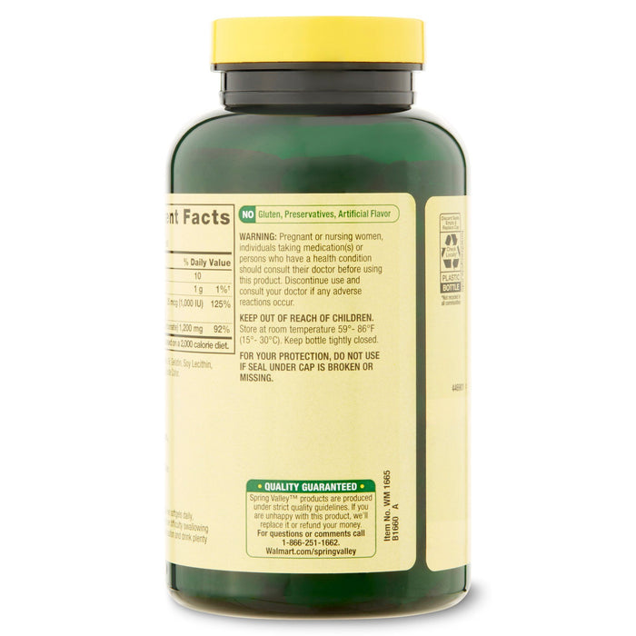 Spring Valley Rapid-Release Calcium; Dietary Supplement; 600 mg; 120 Count