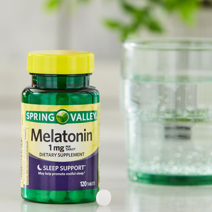 Spring Valley Melatonin Tablets Dietary Supplement; 1 mg; 120 Count