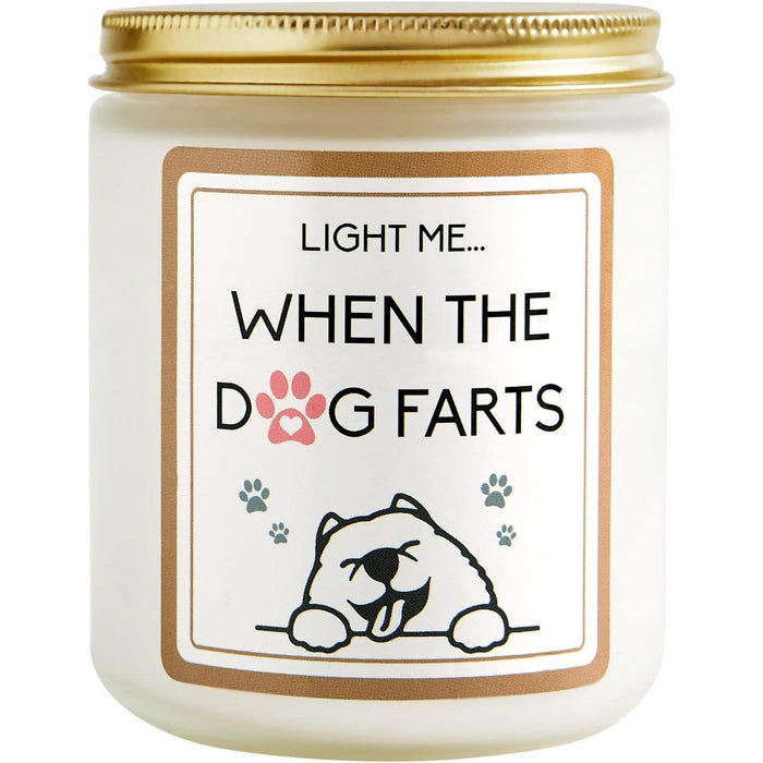 Gifts for Women - Funny Dog Pet-Friendly Lavender Scented Soy Wax Candle - Relaxing Aromatherapy Candle - Best Gift for Dog Lovers, Mom, Best Friends, Girlfriend, Sisters, Female Coworker