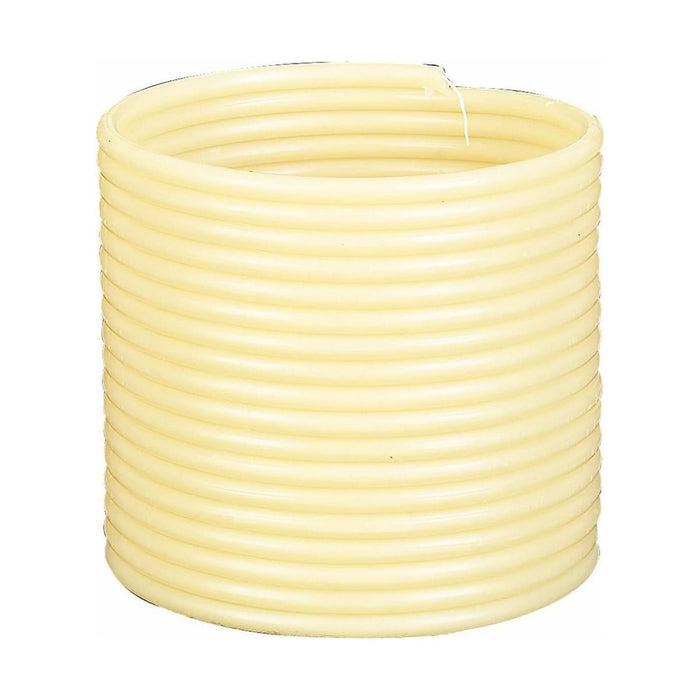 Eclipse - Candle by The Hour- 144-Hour 20561B Dreamy Stylish Beeswax Candle Coil - Beige Un-Scented