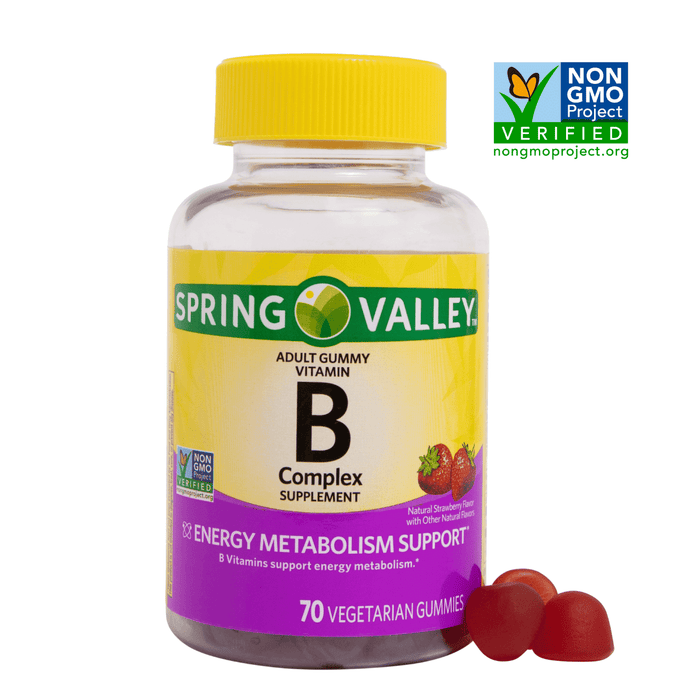 Spring Valley Vitamin B Complex Supplement Adult Vegetarian Gummies; 70 Count