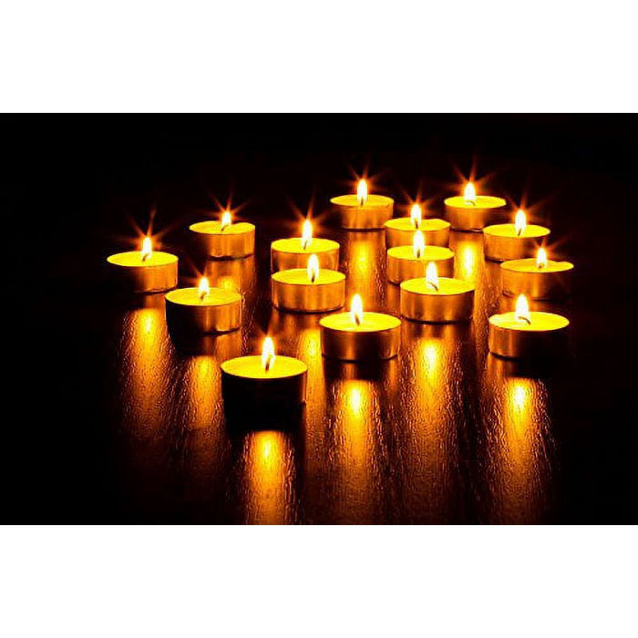 Ohr Candles 4 Hour Unscented Tealight Candles - White, 50 Pack