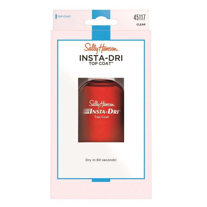 Sally Hansen Insta-dri? Anti-chip Top Coat, Clear, Glossy, 0.45 Fl Oz, Pack of 1