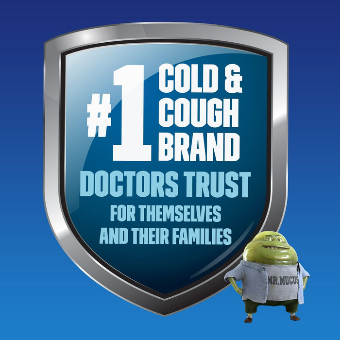 Mucinex Fast-Max Cold, Flu, & Sore Throat Relief Medicine, OTC Cough Suppressant, 16 Liquid Gels