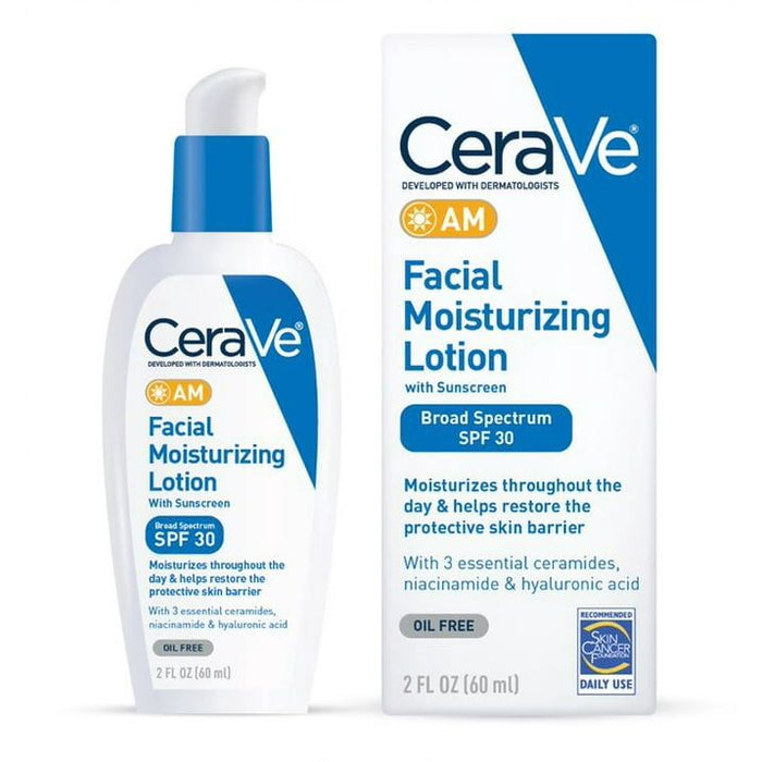 CeraVe AM Face Moisturizer with Sunscreen SPF 30, 2 fl oz