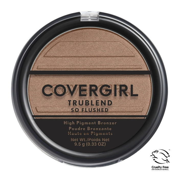 COVERGIRL TruBlend So Flushed High Pigment Bronzer, 390 Sunset Glitz, 0.33 oz