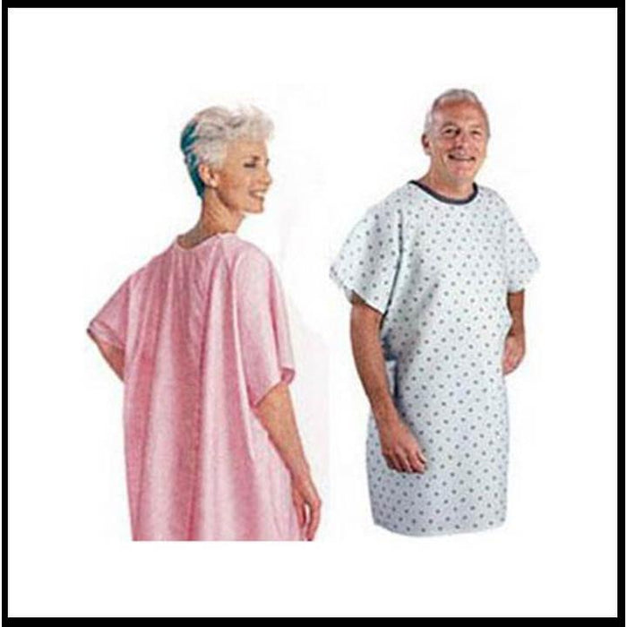 Salk Snap Wrap Patient Exam Gown, Yellow Floral Print, 1 Count, #500LPY