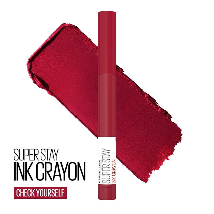 Maybelline SuperStay Ink Crayon Matte Lipstick, Check Yourself