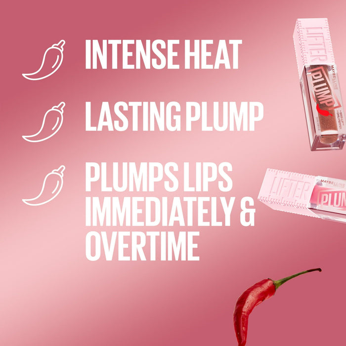 Maybelline Lifter Plump Lasting Lip Gloss, Blush Blaze