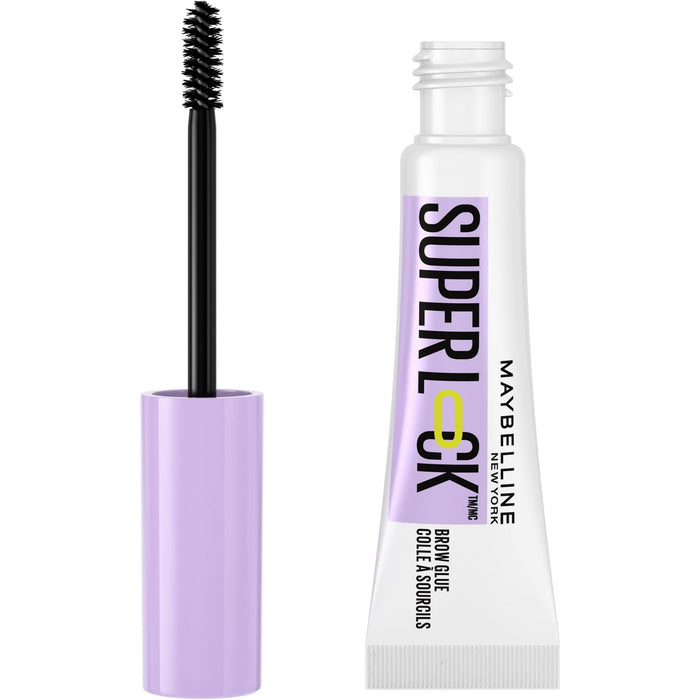 Maybelline Super Lock Brow Glue Clear Eyebrow Gel, Clear, 0.23 fl oz