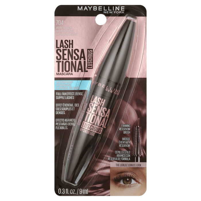 Maybelline Lash Sensational Luscious Waterproof Mascara, Very Black