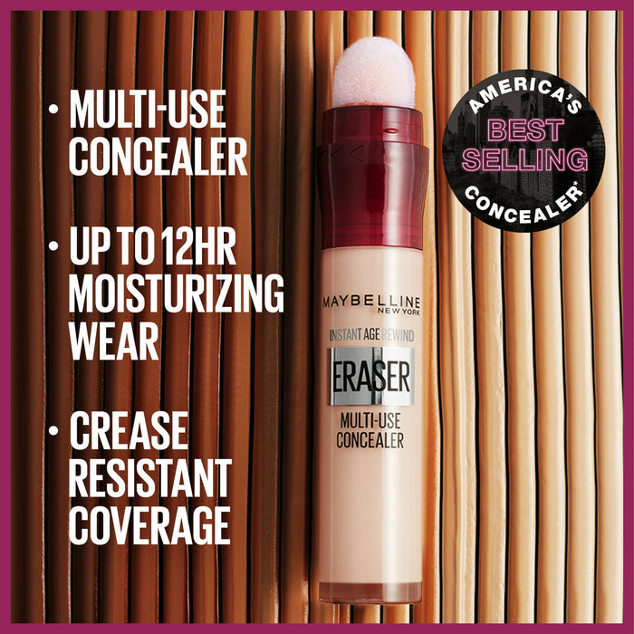 Maybelline Instant Age Rewind Instant Eraser Multi Use Concealer, 120, 0.2 fl oz