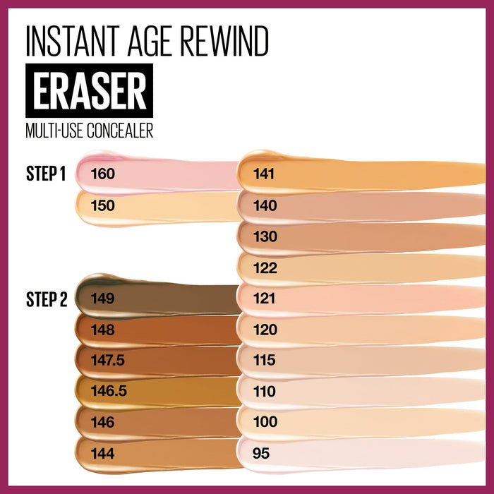 Maybelline Instant Age Rewind Instant Eraser Multi Use Concealer, 120, 0.2 fl oz