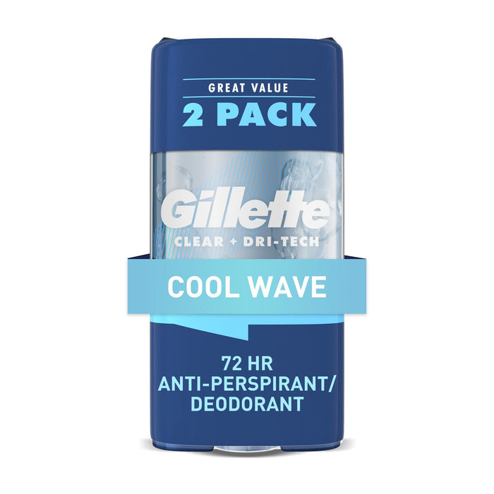 Gillette Antiperspirant and Deodorant for Men Twin Pack; Cool Wave; 3.8 oz