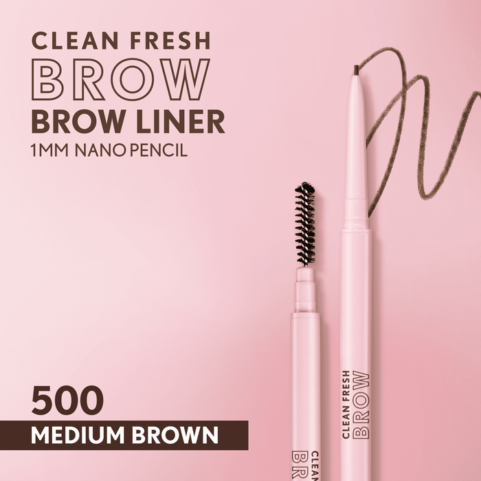 COVERGIRL Clean Fresh Brow Liner Nano Pencil, Medium Brown 500, .001 oz