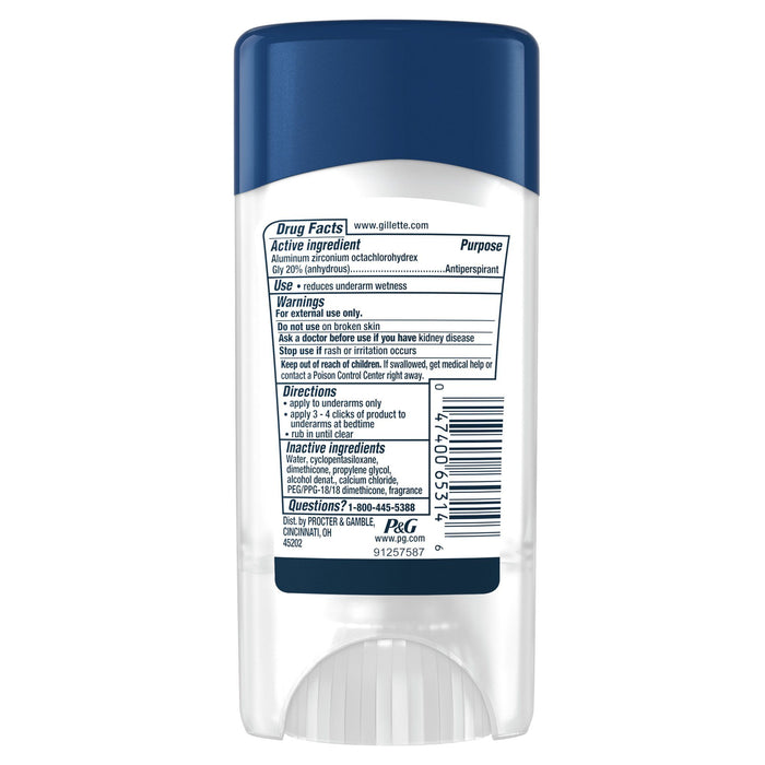 Gillette Clinical Clear Gel Antiperspirant Deodorant; Cool Wave; 2.6 oz