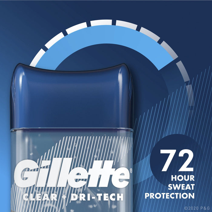 Gillette Clear Gel Mens Antiperspirant Deodorant; Wild Rain; 3.8 oz