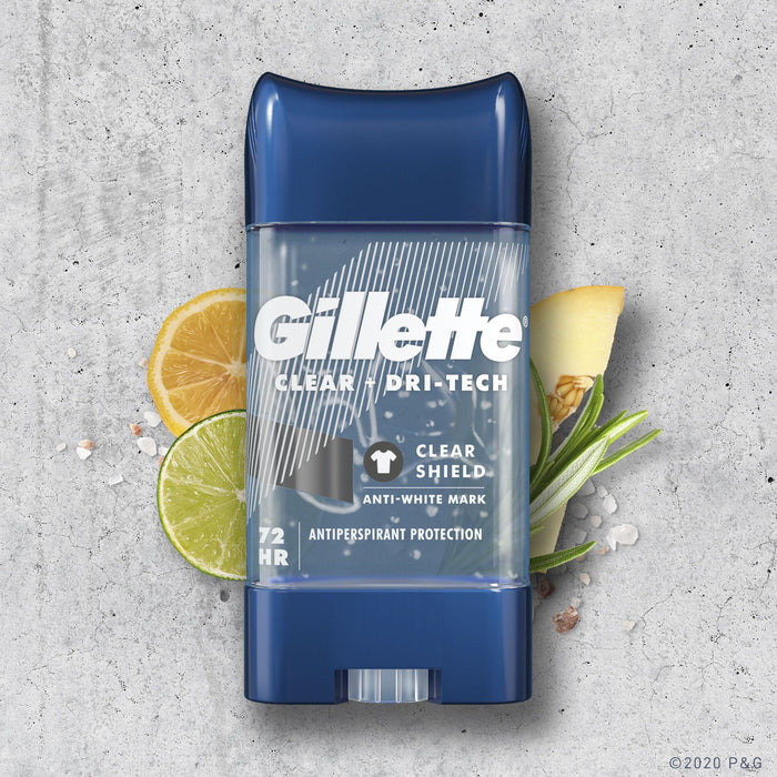 Gillette Antiperspirant Deodorant for Men; Clear Shield; 3.8 oz