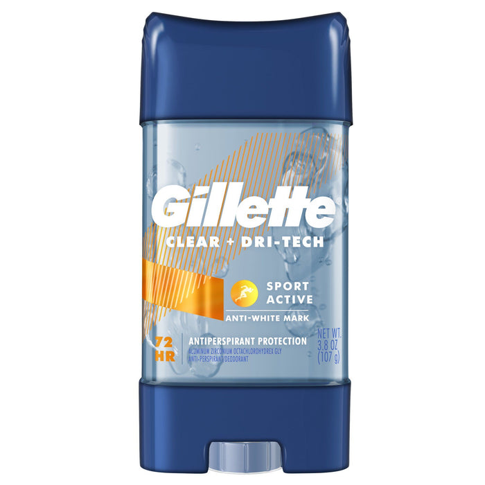 Gillette Clear Gel Antiperspirant Deodorant for Men; Sport Active; 3.8 oz