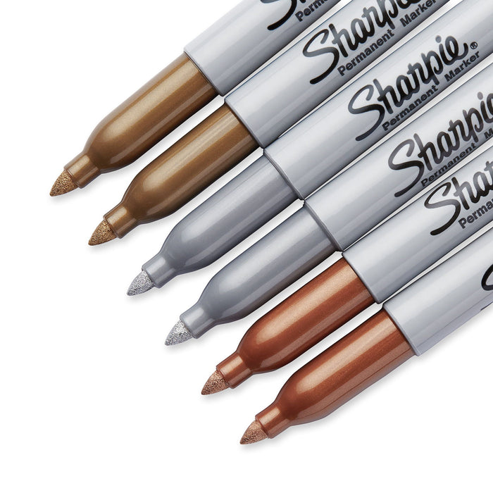 Sharpie Metallic Permanent Markers, Set of 6 — EasyOptionXY LLC