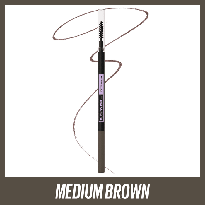 Maybelline Express Brow Ultra Slim Pencil Eyebrow Makeup, Medium Brown