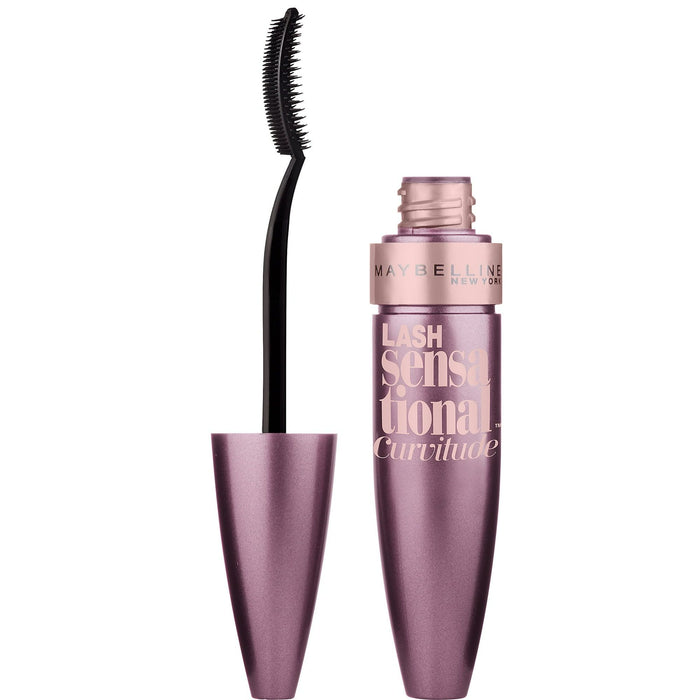 Maybelline Lash Sensational Curvitude Washable Mascara, Very Black, 0.33 fl oz