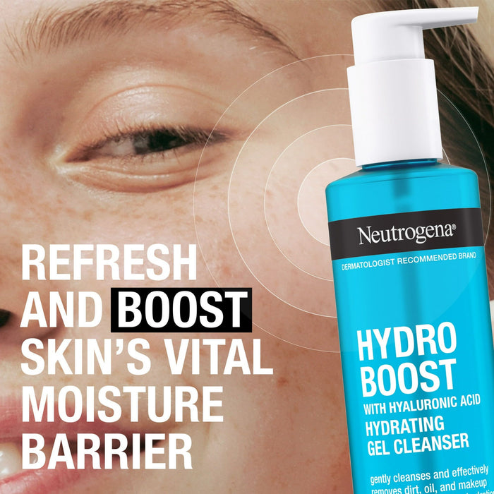 Neutrogena Hydro Boost Hydrating Hyaluronic Acid Gel Facial Cleanser and Face Wash, 7.8 oz