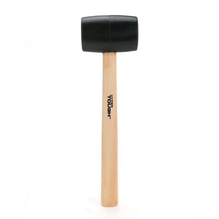 Hyper Tough 16 Ounce Rubber Mallet with Wood Handle TH70020A