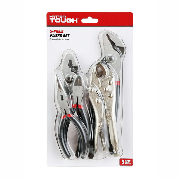 Hyper Tough 5pc Assorted Pliers Set