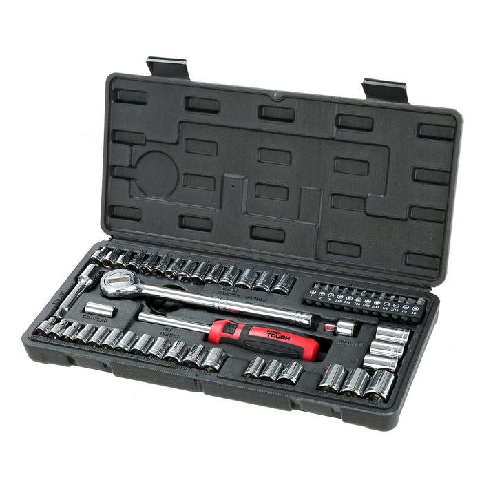 Hyper Tough 54 Piece SAE and Metric Socket Set UN00032Z