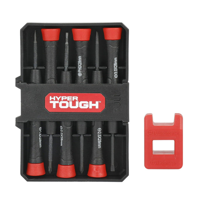 Hyper Tough 6 Piece Precision Screwdriver with Magnetizer, Model 43158