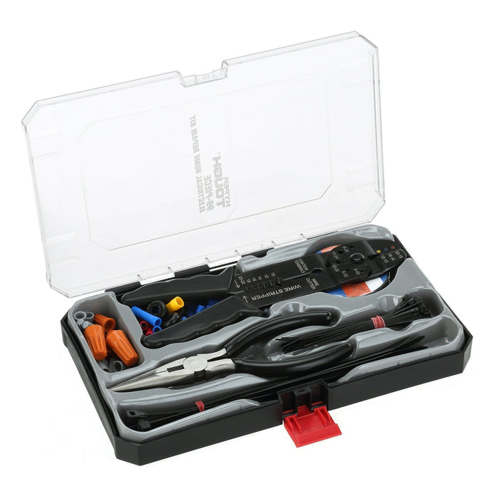 Hyper Tough 99 Piece Electrical Home Repair Set Including Storage Case TD21801A, New, 1.36 lb